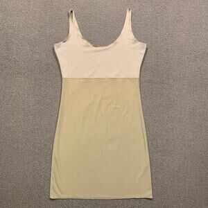 Spanx Shapewear Full Slip Small* Beige Sleeveless Scoop Neck